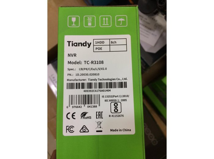 Tiandy TC-R3108 CCTV 8 Channel DVR